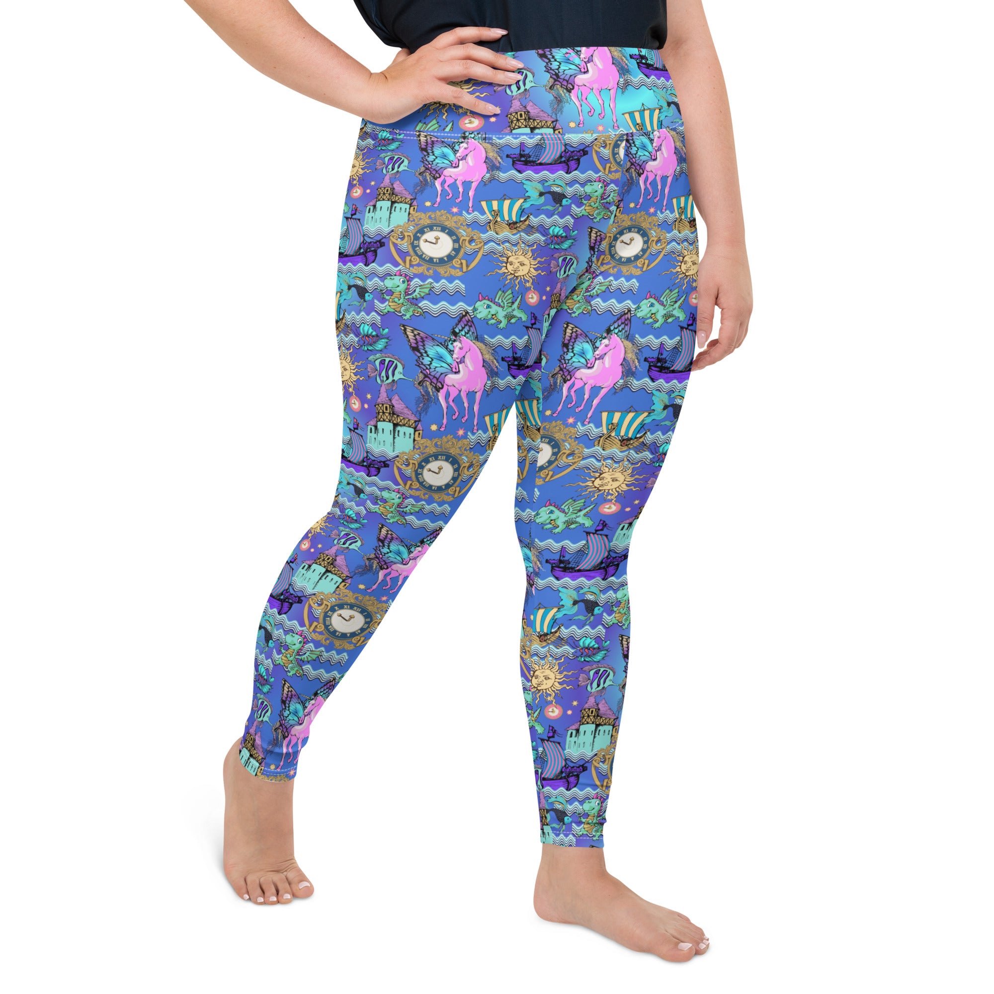 Mystical Fantasy World Leggings | Plus Size